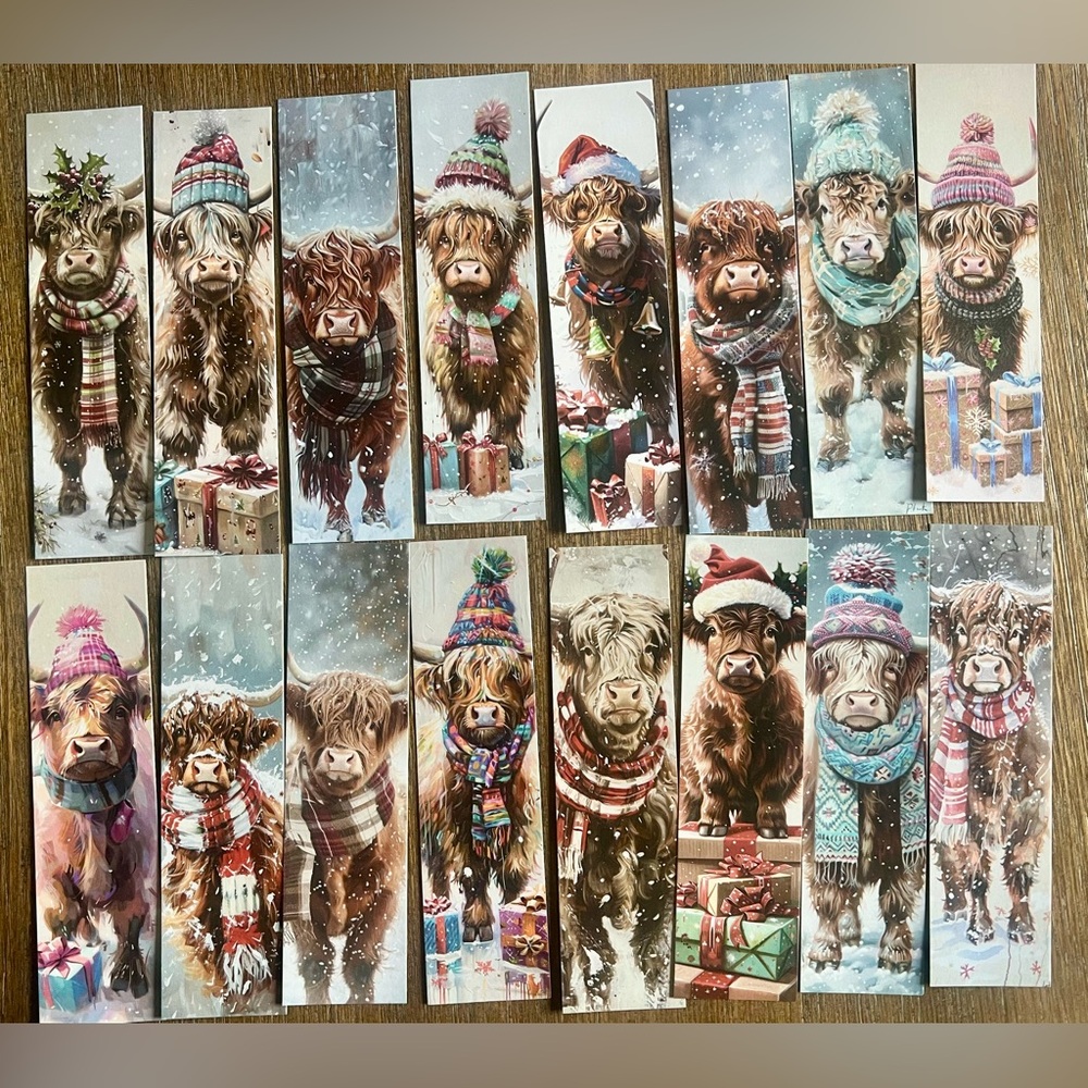 Highland Cow Book-markers Set of 16
Brand new